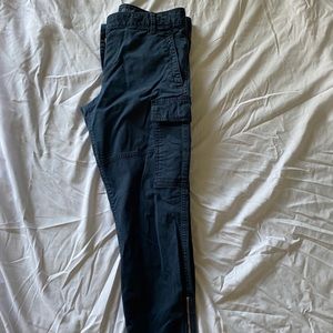 Gap Slim Navy Cargos w| ankle zipper
